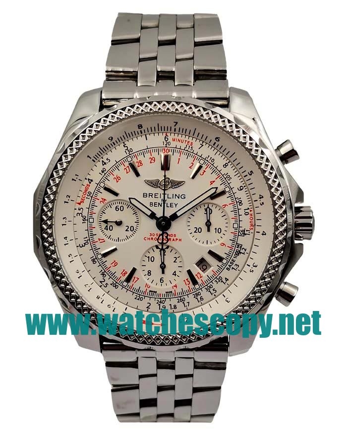 UK Best Quality Breitling Bentley Motors A25362 Replica Watches With White Dials For Sale