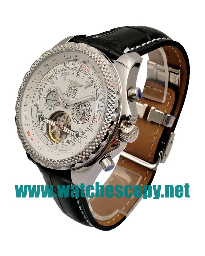 UK Cheap Breitling Bentley Mulliner Tourbillon Replica Watches With White Dials For Men