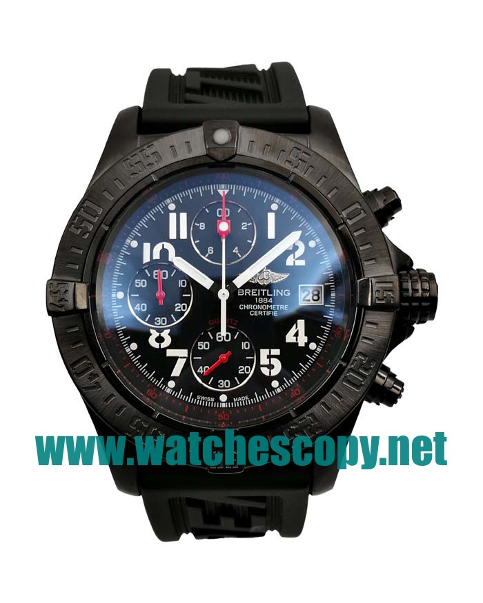 UK AAA Quality Breitling Avenger A13370 Replica Watches With Black Dials For Men