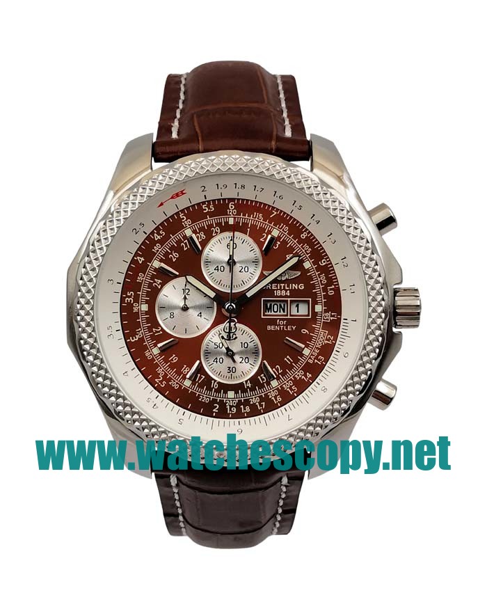 UK AAA Quality Breitling Bentley GT A13362 Replica Watches With Burgundy dials For Men
