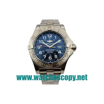 UK Best 1:1 Breitling Superocean A57035 Replica Watches With Blue Dials For Men