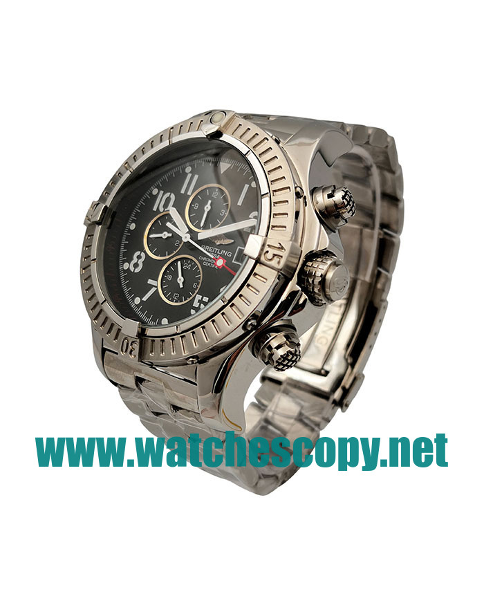 UK High Quality Breitling Chrono Avenger E13360 Fake Watches With Black Dials For Men