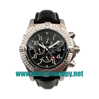 UK Best 1:1 Breitling Chrono Avenger E13360 Replica Watches With Black Dials For Men