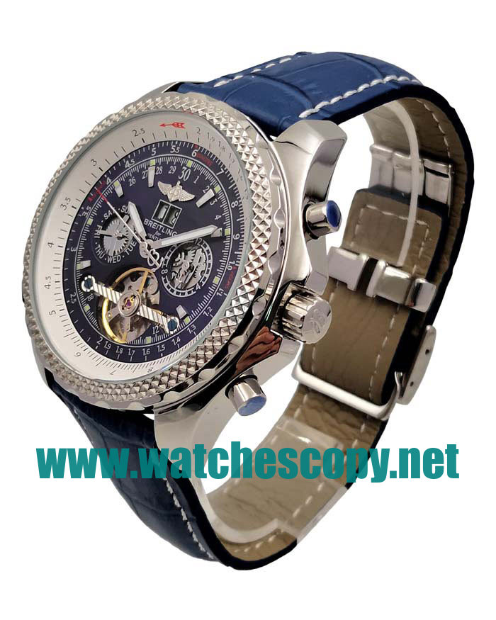UK Top Quality Breitling Bentley Mulliner Tourbillon Replica Watches With Blue Dials For Men