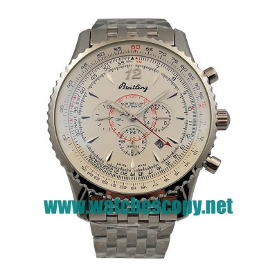 UK High Quality Breitling Montbrillant A41330 Fake Watches With White Dials For Men