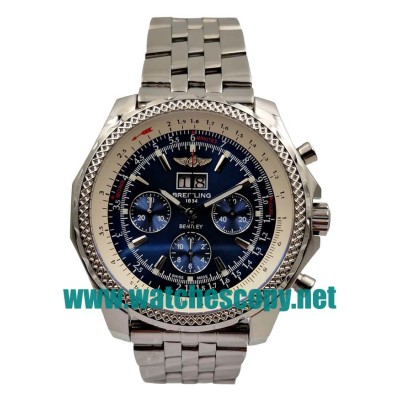 UK Swiss Movement Breitling Bentley 6.75 A44362 Replica Watches With Blue Dials For Sale