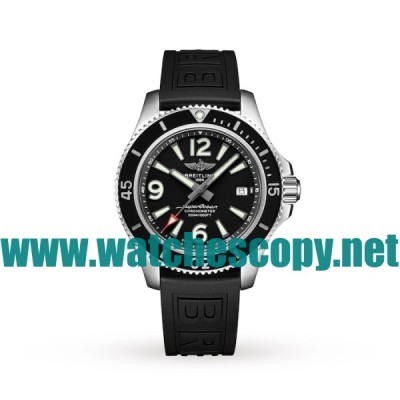 Black Dials Breitling Superocean A17366021B1S1 Replica Watches With 42 MM Steel Cases For Men