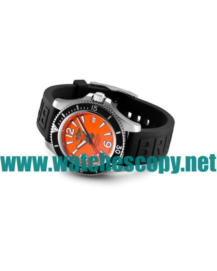 UK High Quality Breitling Superocean  A17366D71O1S2 Fake Watches With Orange Dials For Men