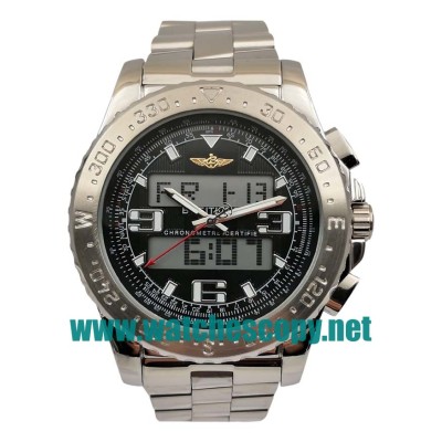 UK Swiss Made Breitling Professional Replica Watches With Black Dials For Men