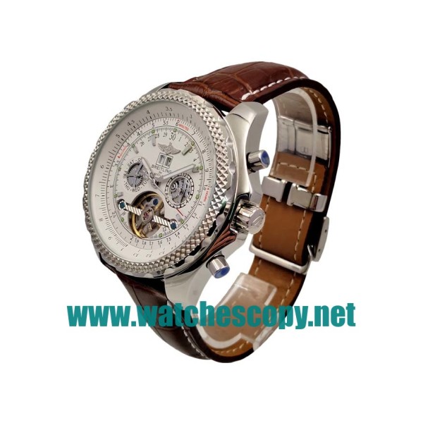 UK AAA Quality Breitling Bentley Mulliner Tourbillon Replica Watches With White Dials For Men
