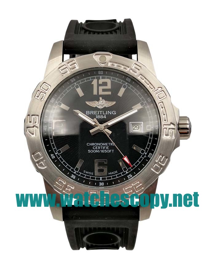 UK AAA Quality Breitling Colt A74387 Replica Watches With Black Dials For Men