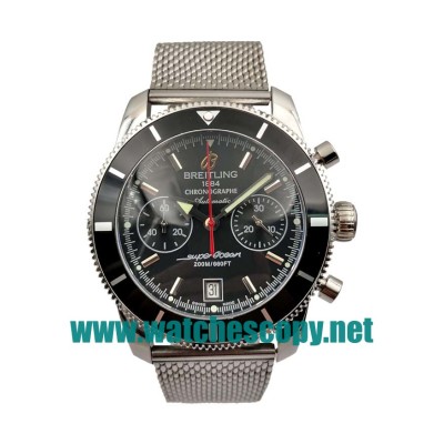 UK Best Quality Breitling Superocean Heritage A23370 Fake Watches With Black Dials For Men