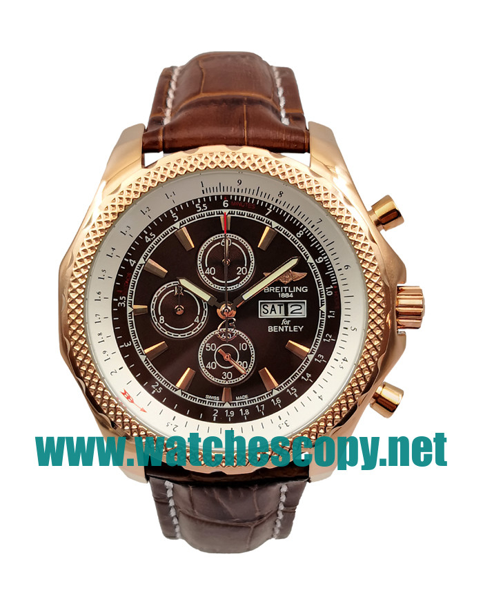 UK Best Quality Breitling Bentley GT A13362 Replica Watches With Coffee Dials For Men