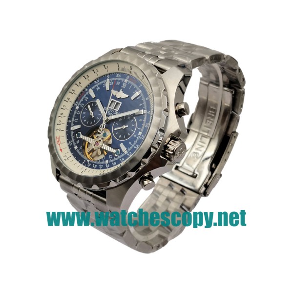 UK Best Quality Breitling Bentley Mulliner Tourbillon Replica Watches With Blue Dials For Men